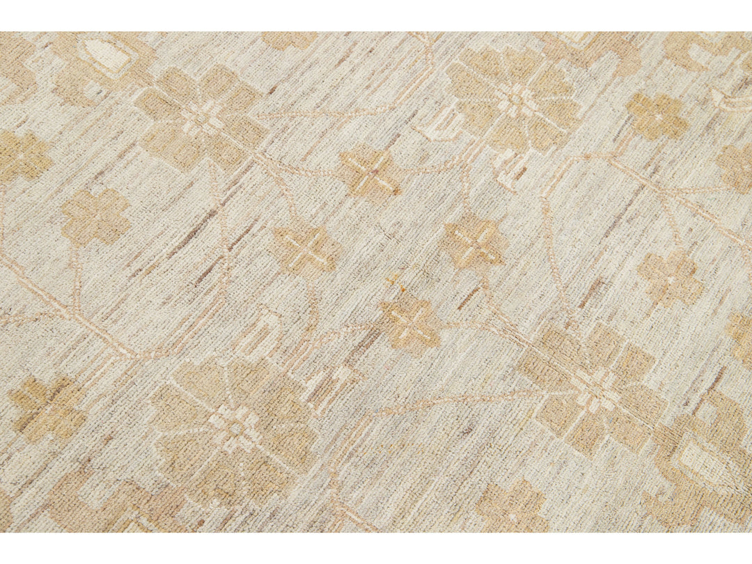 Modern Peshawar Wool Rug 9 X 12