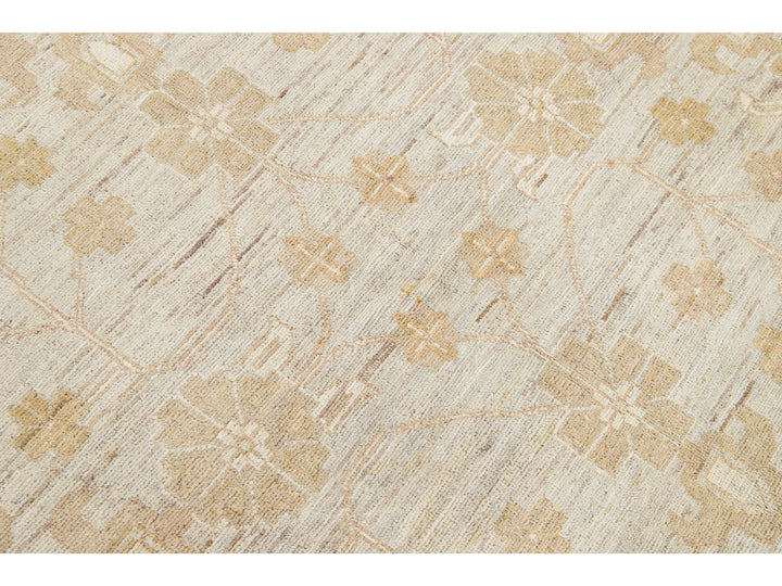 Modern Peshawar Wool Rug 9 X 12