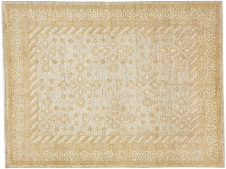 Modern Peshawar Wool Rug 9 X 12