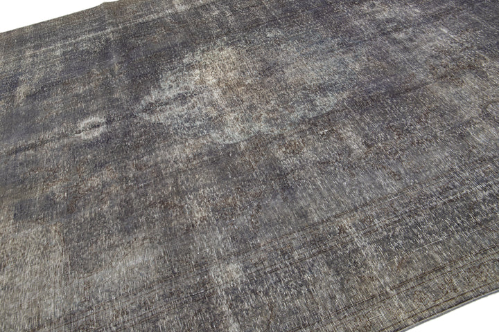 Vintage Overdyed Wool Rug 10 X 13