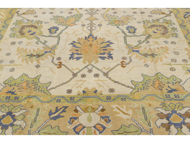 Modern Oushak Wool Rug 10 X 15