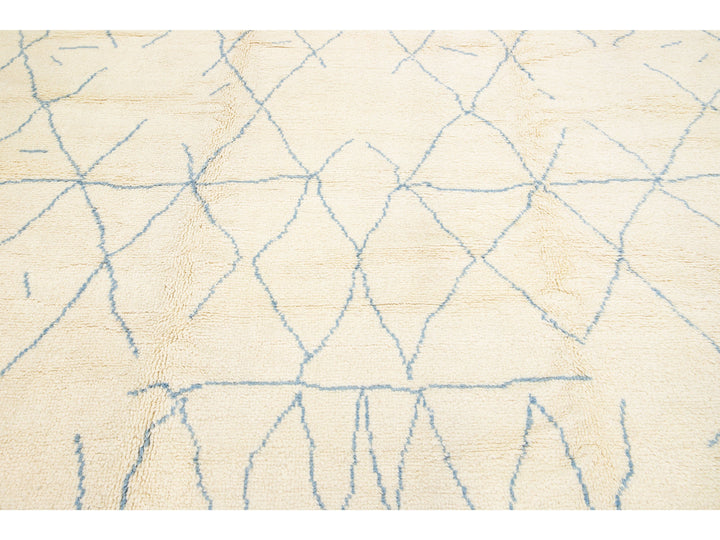 Modern Moroccan Wool Rug 8 X 13