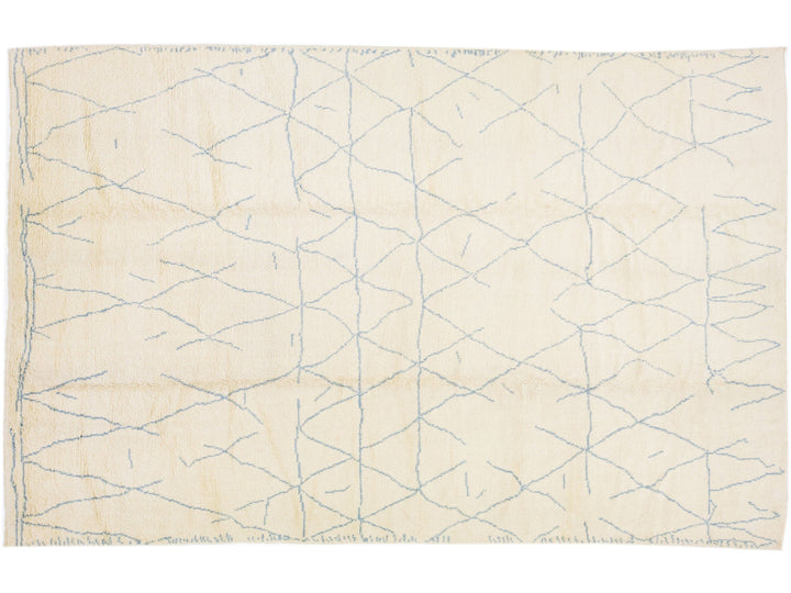 Modern Moroccan Wool Rug 8 X 13