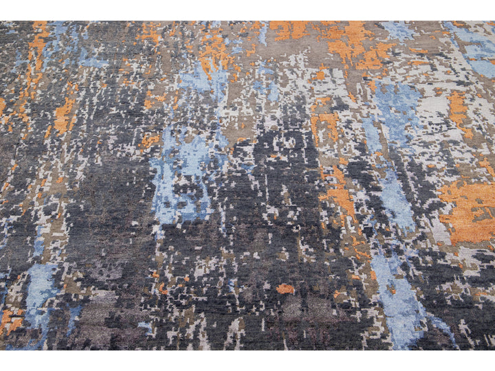 Modern Indian Wool Rug 8 X 10