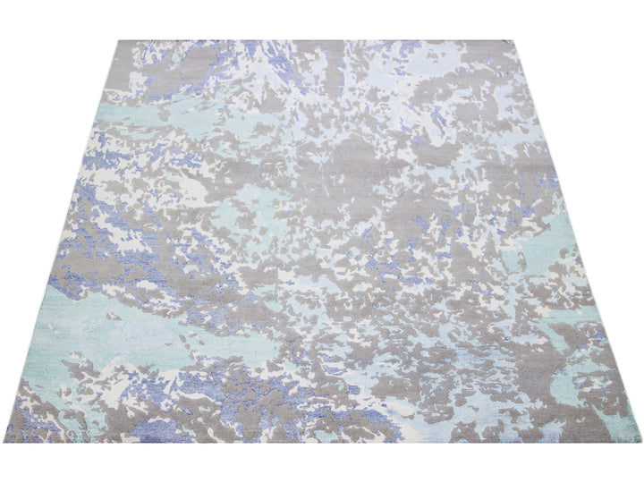 Modern Indian Wool Rug 8 X 10