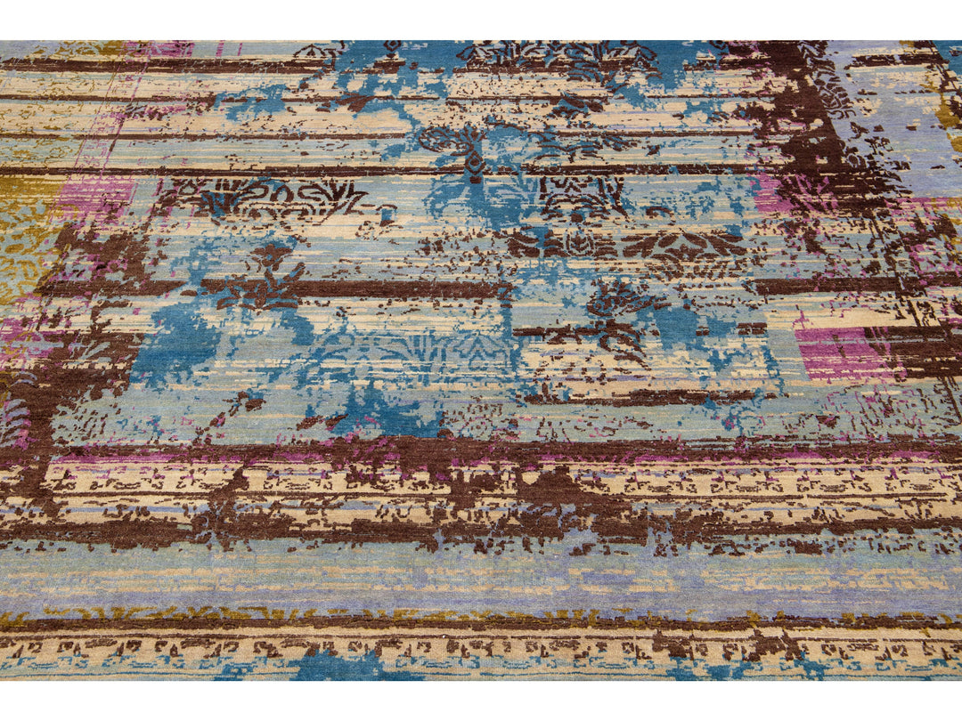 Modern Tibetan Wool Rug 8 X 10