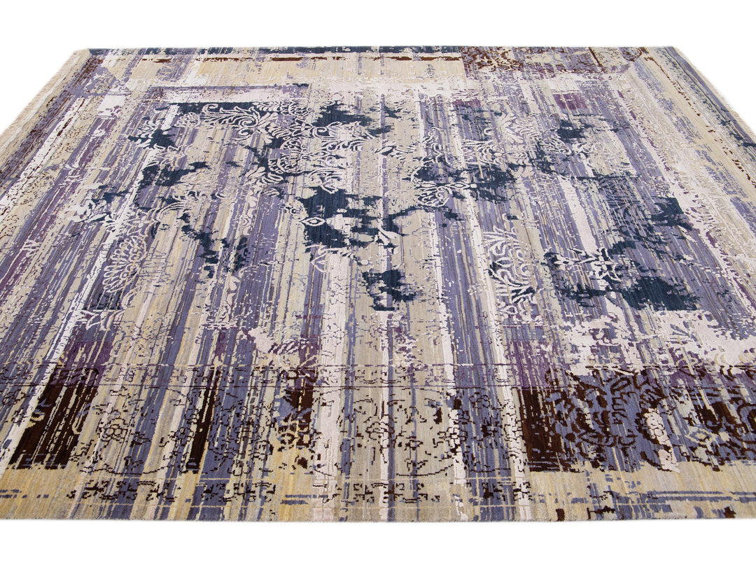 Modern Tibetan Wool Rug 8 X 10