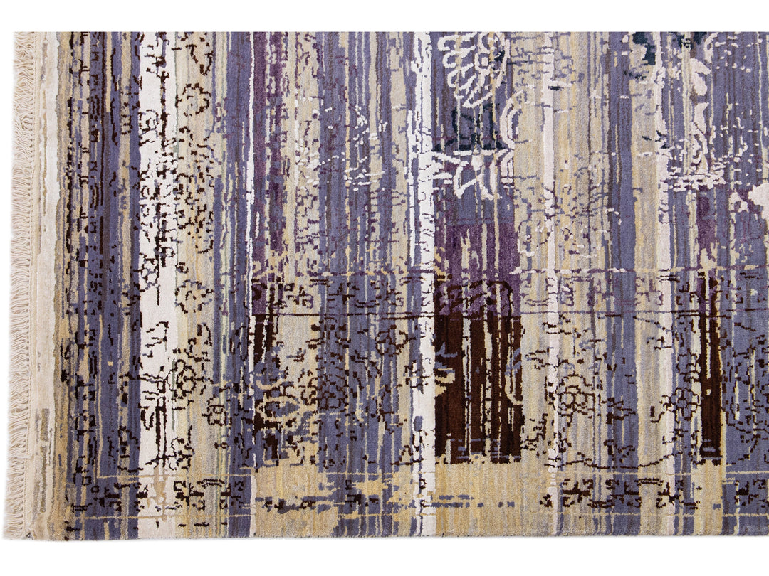 Modern Tibetan Wool Rug 8 X 10