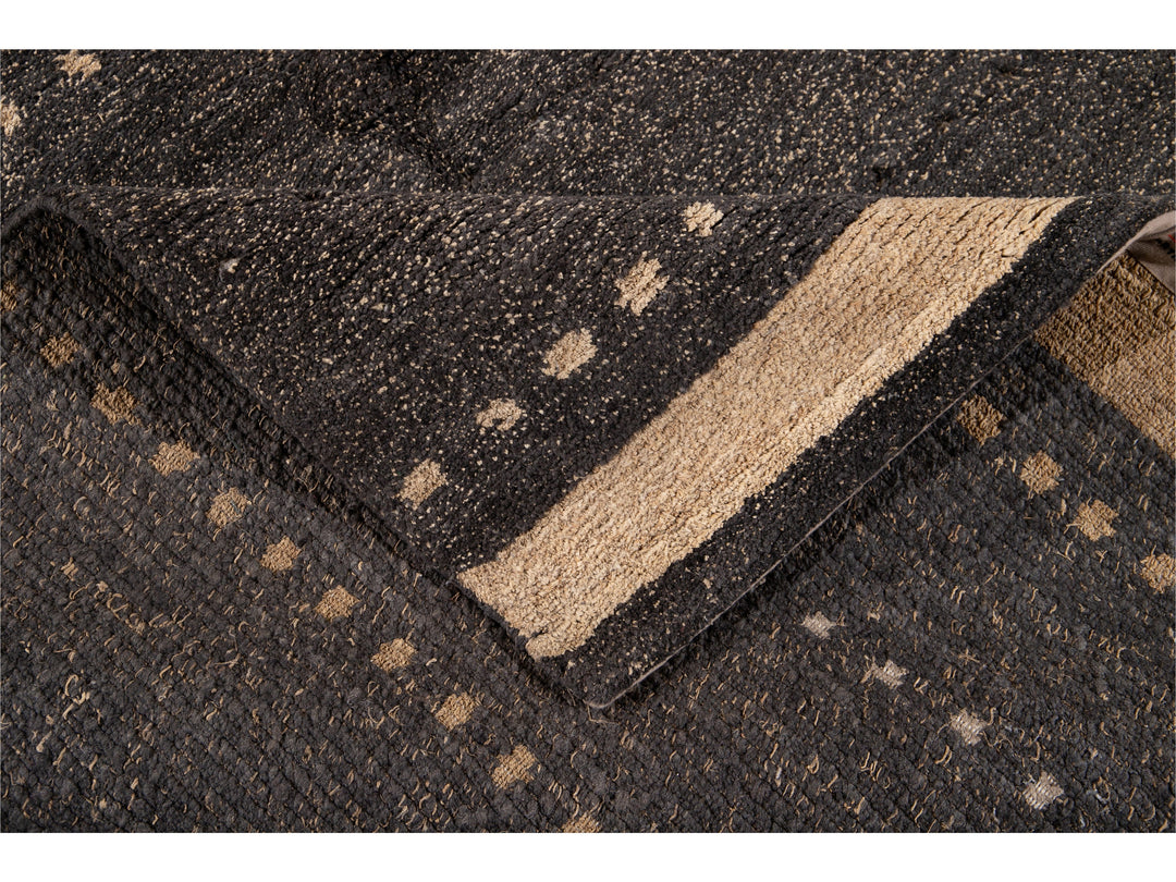 Modern Tibetan Wool Rug 9 X 12