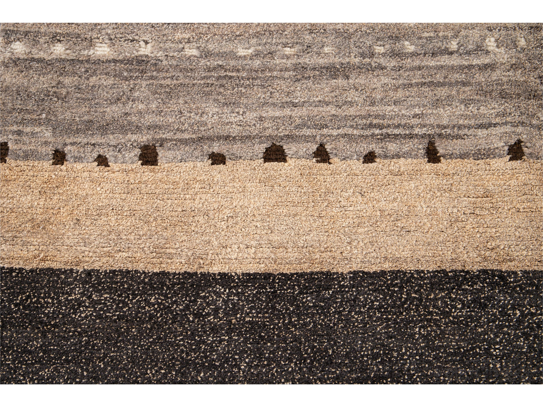 Modern Tibetan Wool Rug 9 X 12