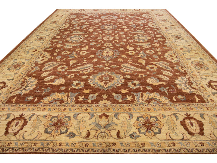 Modern Tabriz Wool Rug 13 X 17