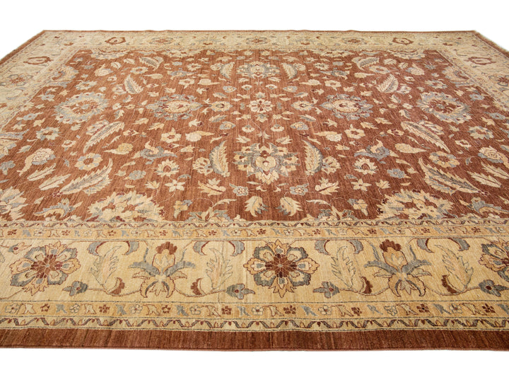 Modern Tabriz Wool Rug 13 X 17