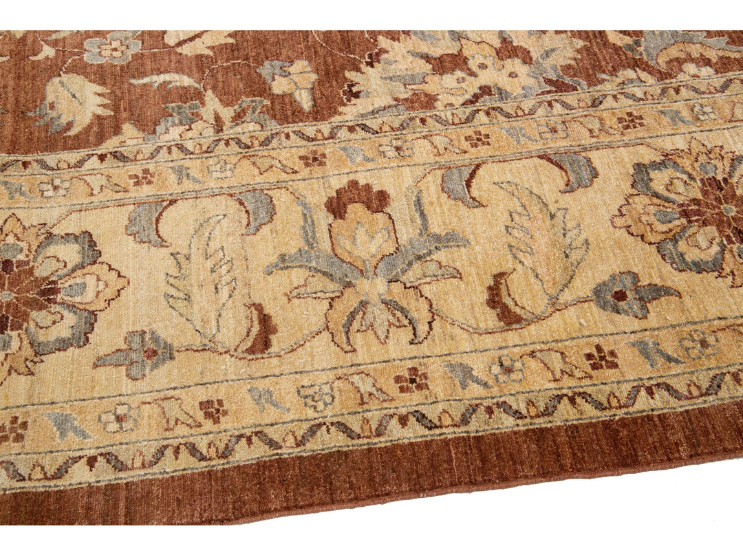 Modern Tabriz Wool Rug 13 X 17