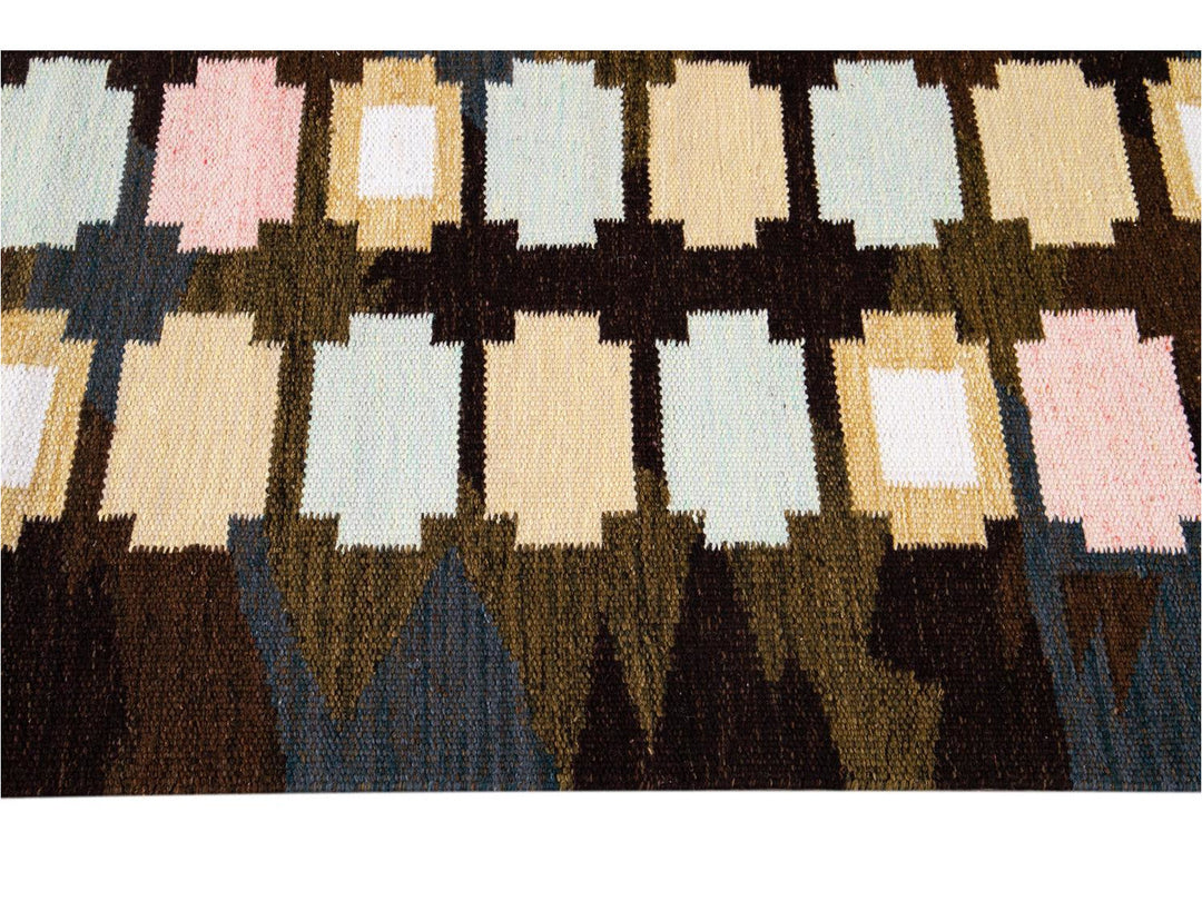 Modern Swedish Wool Rug 8 X 10