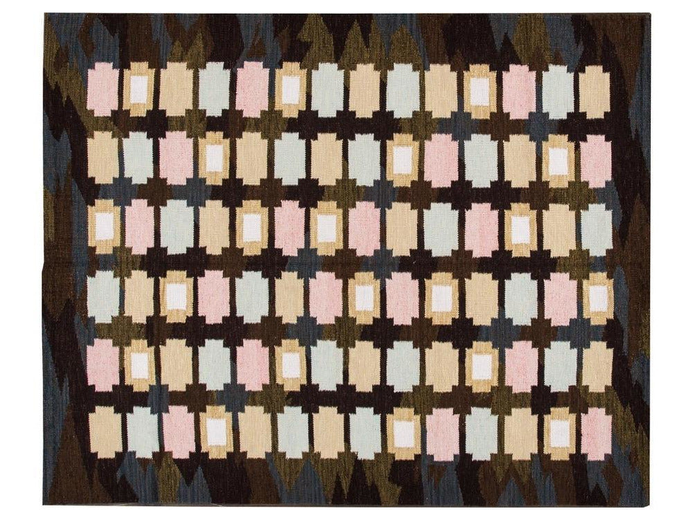 Modern Swedish Wool Rug 8 X 10