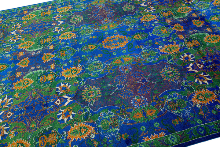 Contemporary Transitional Wool Rug 9 X 12