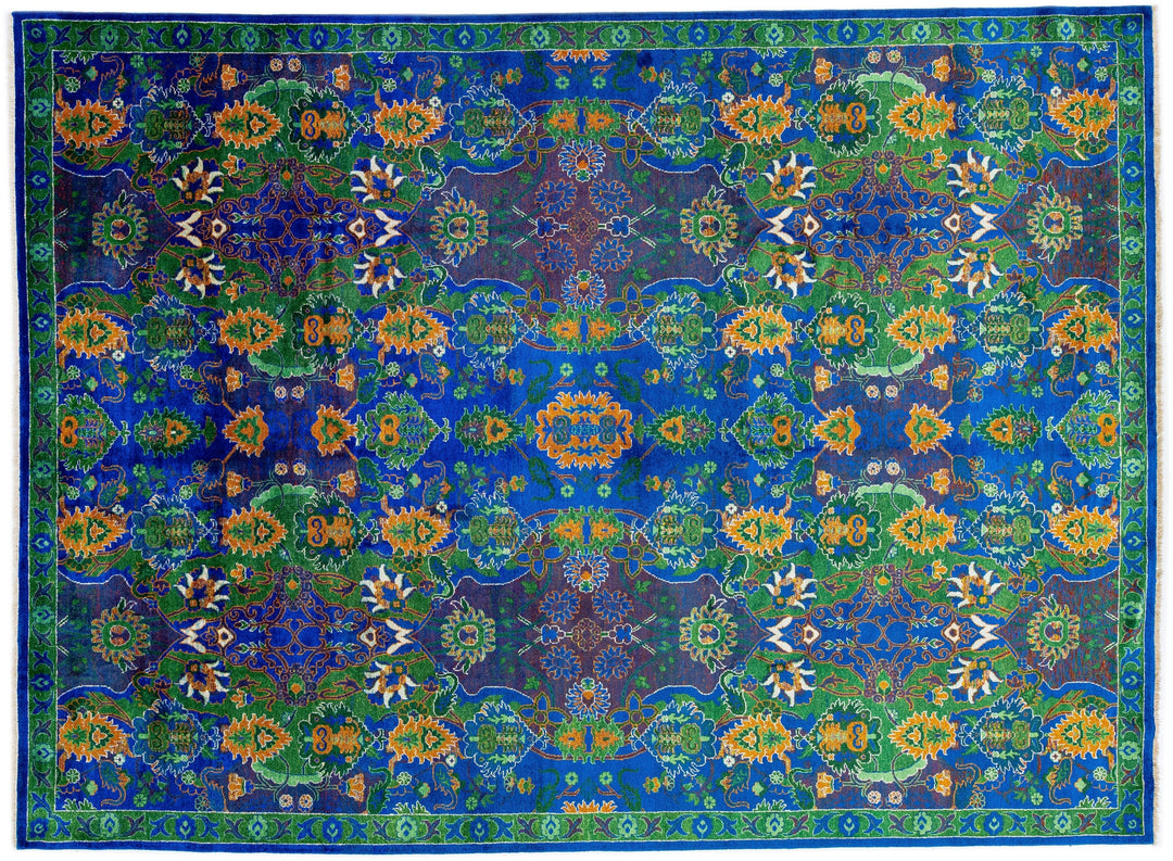 Contemporary Transitional Wool Rug 9 X 12