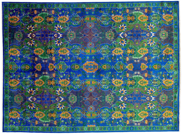 Contemporary Transitional Wool Rug 9 X 12