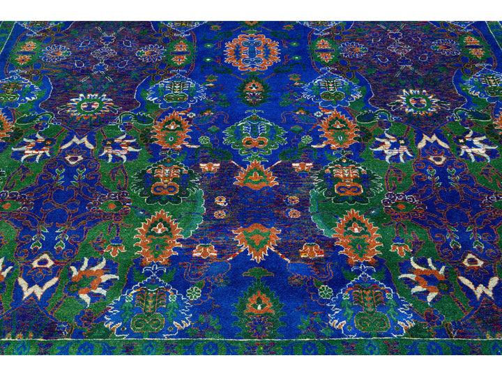 Modern Abstract Wool & Silk Rug 8 X 10