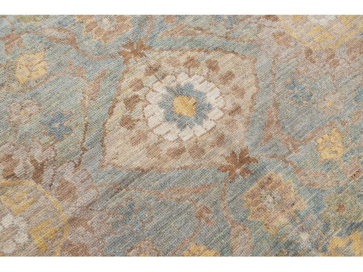 Modern Sultanabad Wool Rug 6 X 9