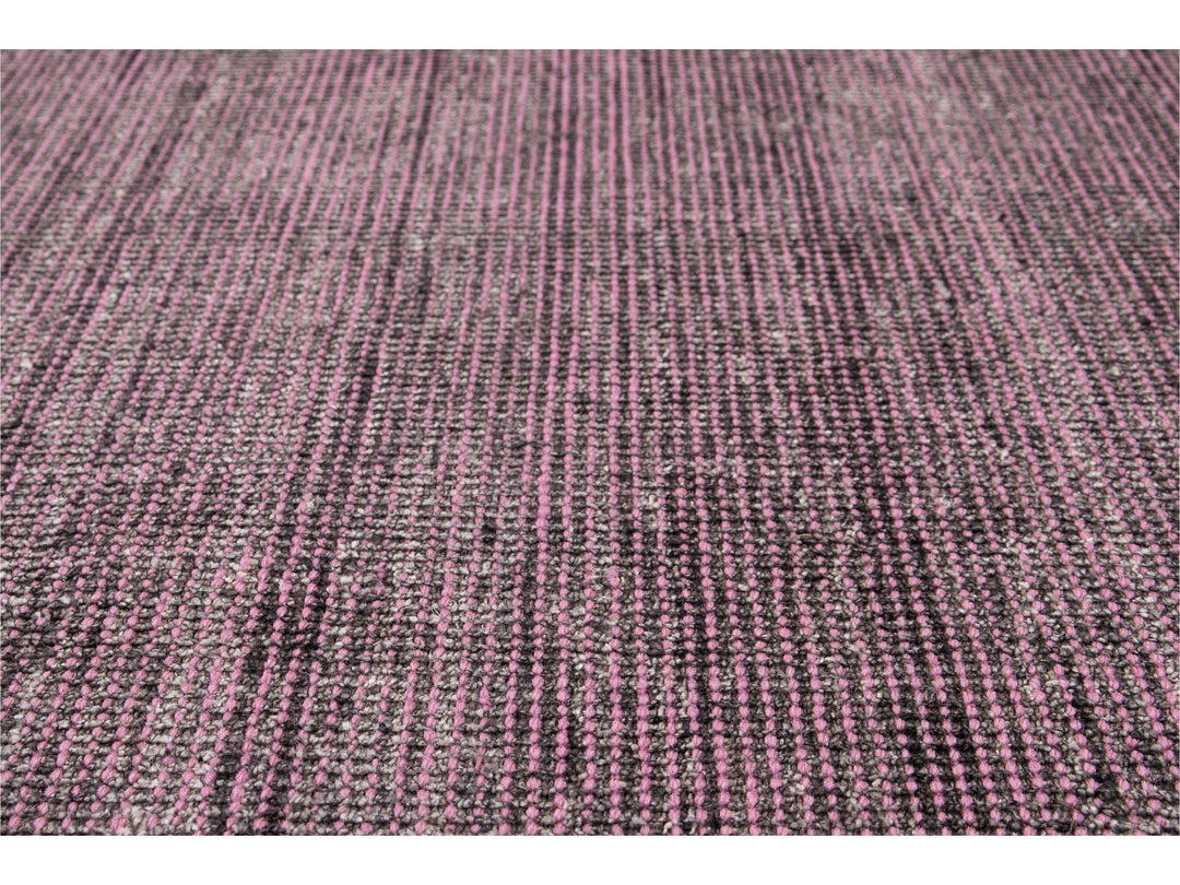 Modern Bamboo & Silk Boho Rug 9 X 12