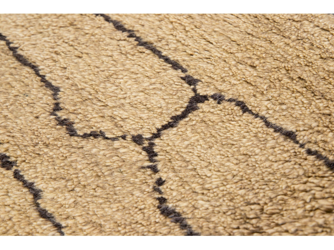 Modern Moroccan Wool Rug 9 X 12