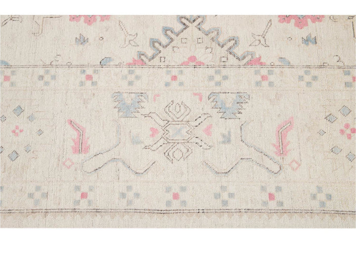 Modern Afghan Khotan Wool Rug 9 X 13