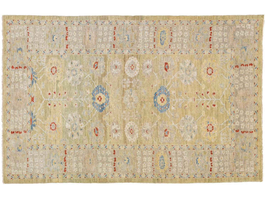 Modern Sultanabad Wool Rug 6 X 10