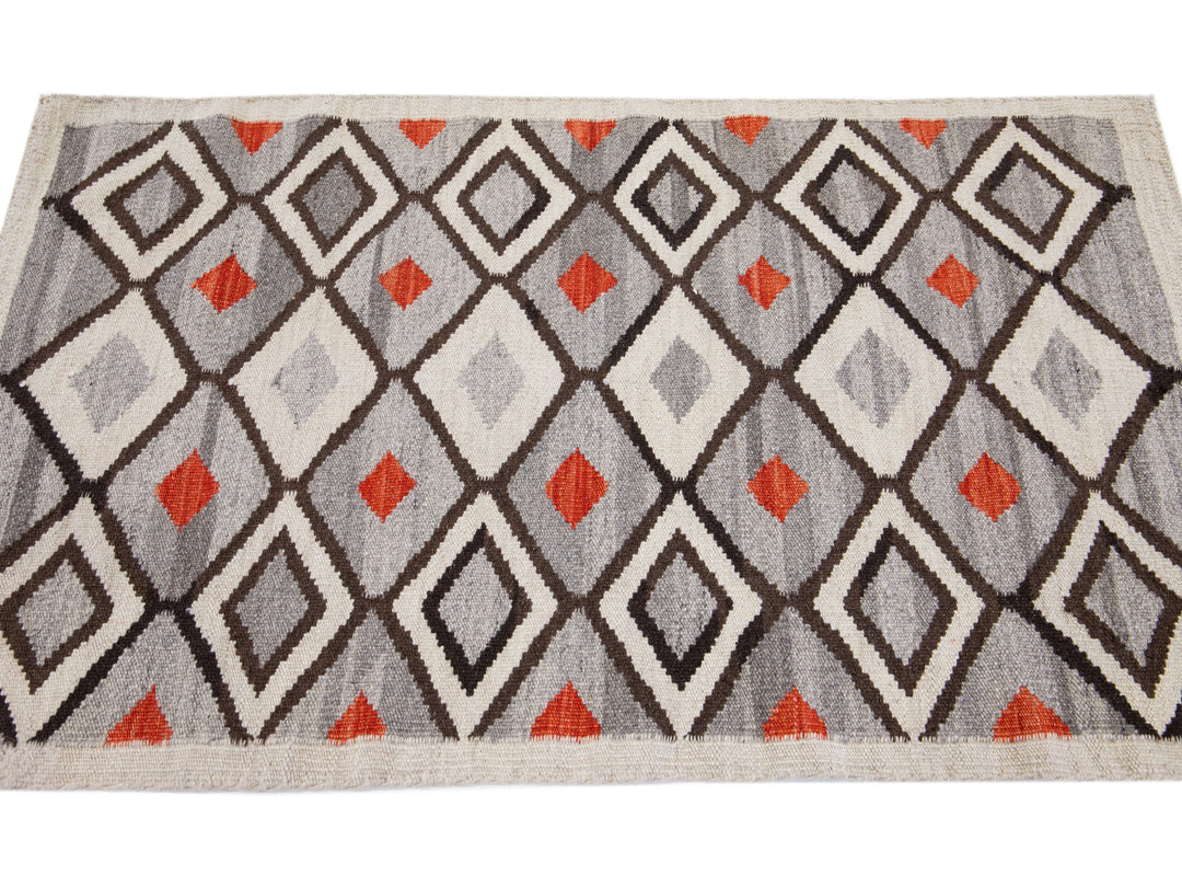 Modern Navajo Wool Rug 3 X 5