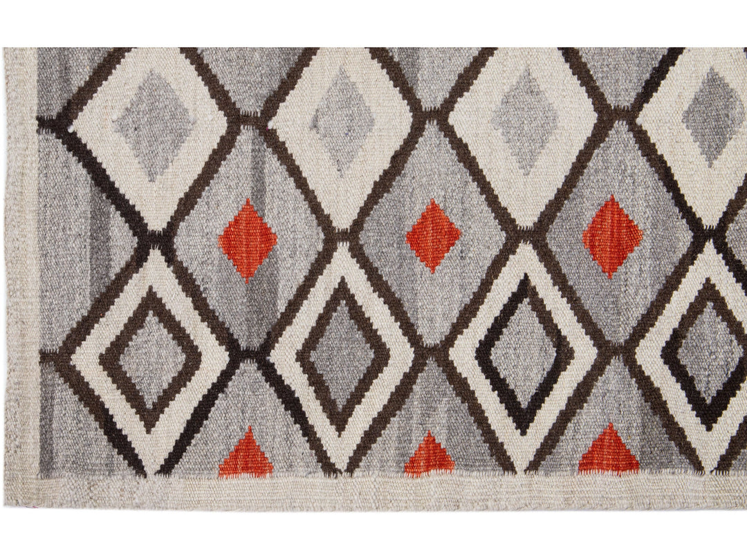 Modern Navajo Wool Rug 3 X 5