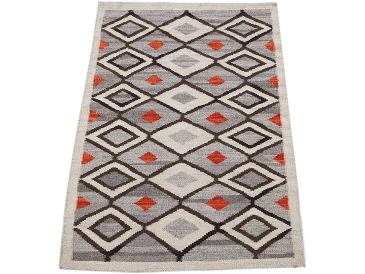 Modern Navajo Wool Rug 3 X 5