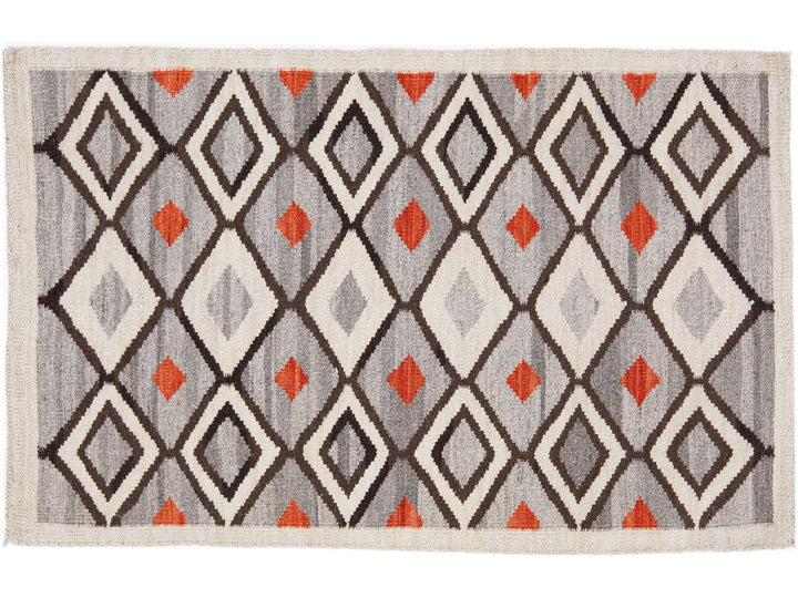 Modern Navajo Wool Rug 3 X 5