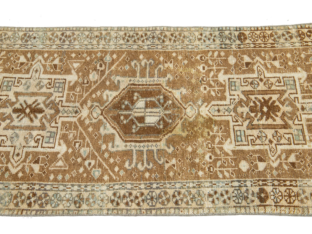 Antique Heriz Wool Rug 2 X 4