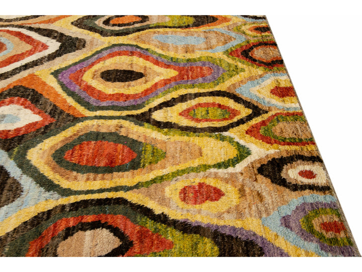 Modern Moroccan Wool Rug 9 X 12