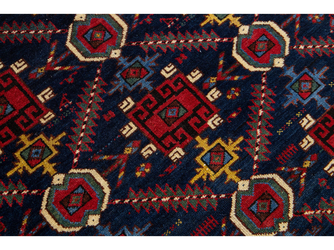 Antique Bakhtiari Wool Rug 4 X 6