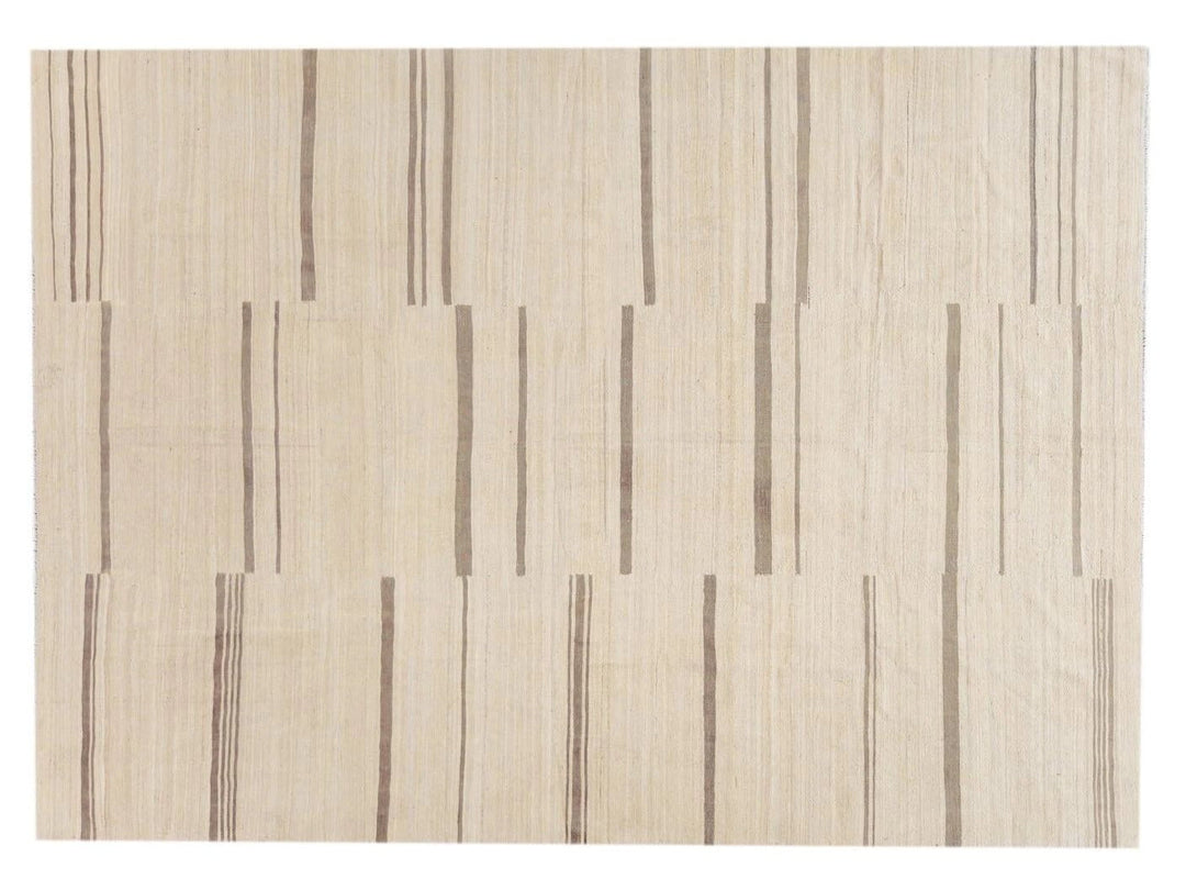 Modern Kilim Wool Rug 9 X 12