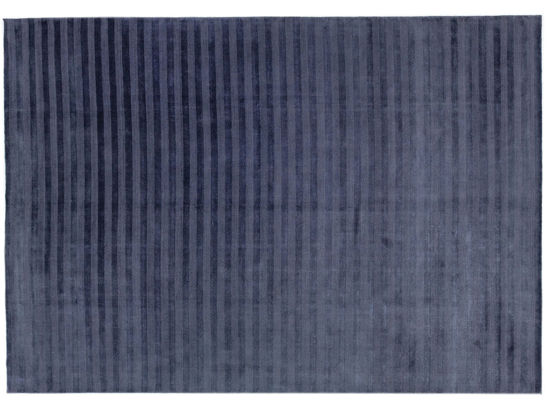 Modern Indian Wool Rug 10 X 14