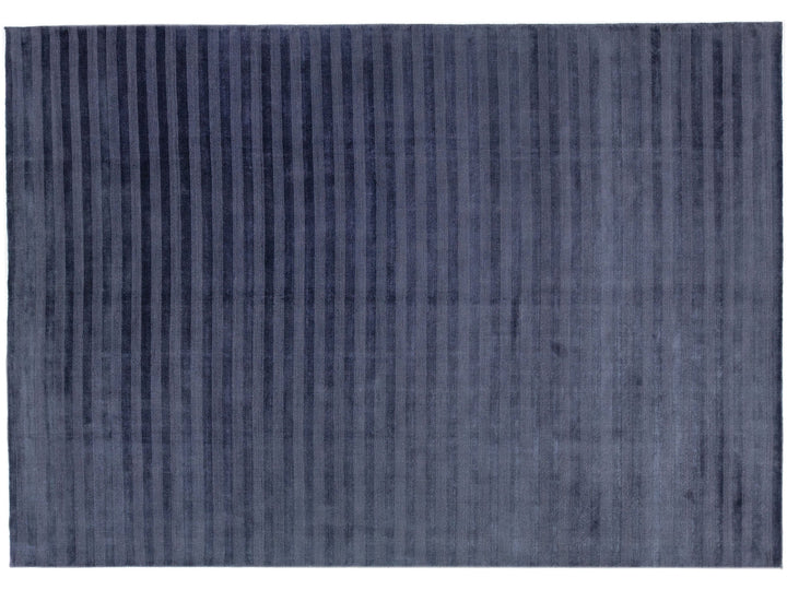 Modern Indian Wool Rug 10 X 14