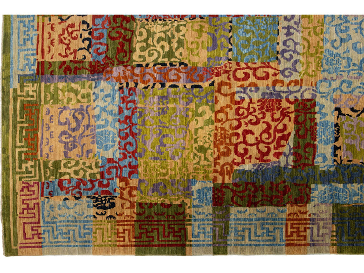 Modern Transitional Wool Rug 9 x 12