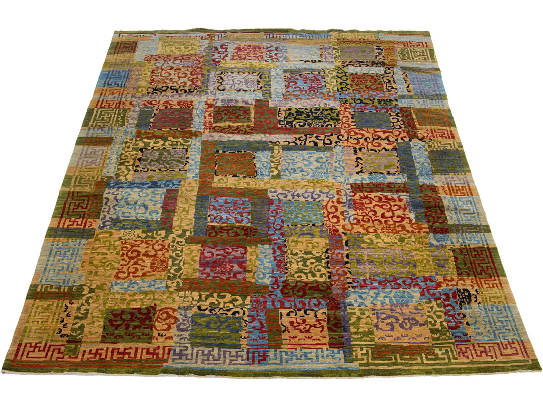 Modern Transitional Wool Rug 9 x 12
