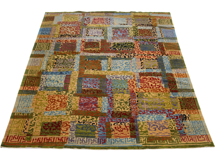 Modern Transitional Wool Rug 9 x 12
