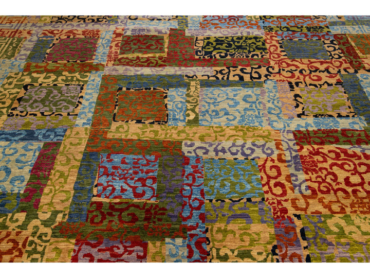 Modern Transitional Wool Rug 9 x 12