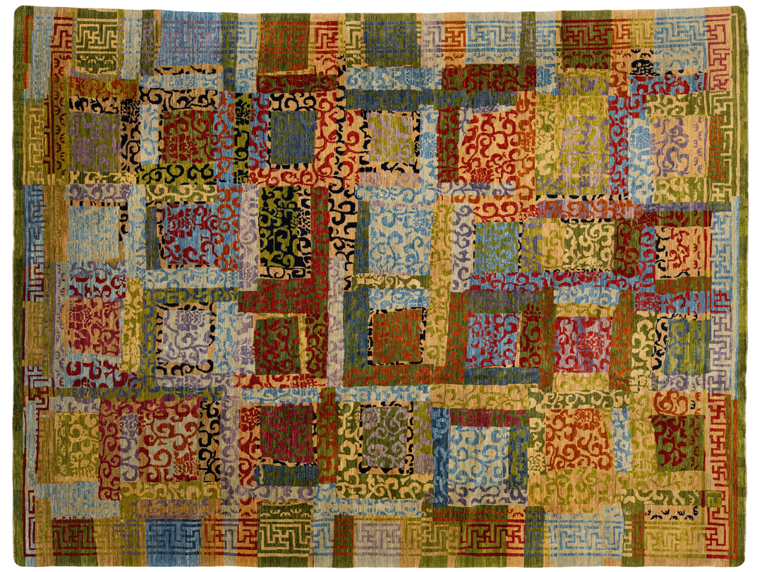 Modern Transitional Wool Rug 9 x 12