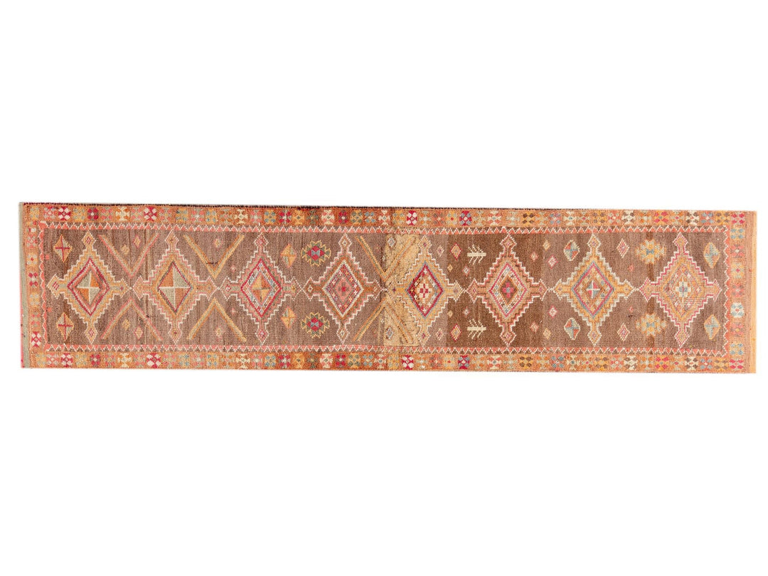 Vintage Turkish Anatolian Runner Rug, 3 X 14