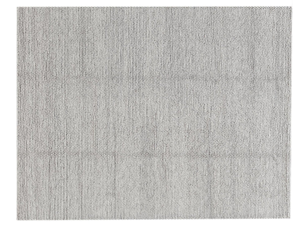 Modern Textured Wool Rug 8 X 10