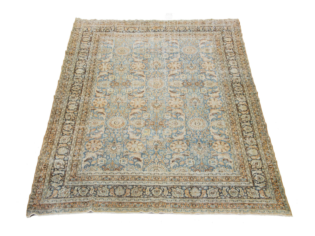 Antique Tabriz Wool Rug 10 X 13