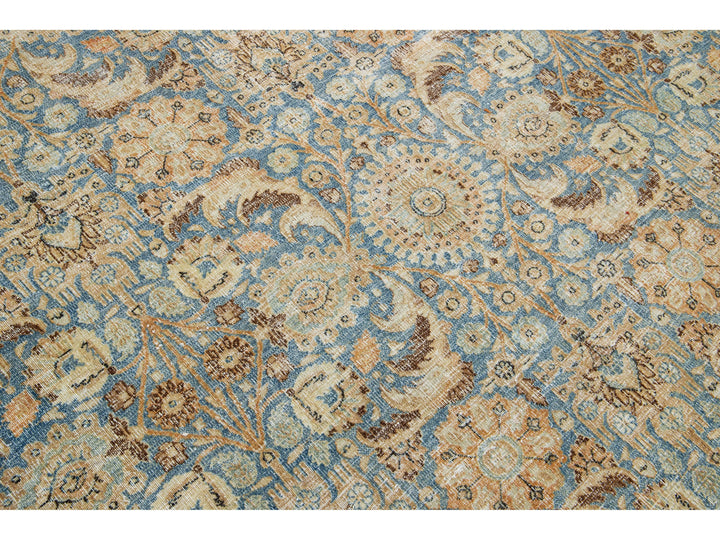 Antique Tabriz Wool Rug 10 X 13