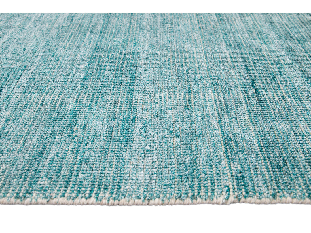 Modern Bamboo & Silk Boho Rug 9 X 12v