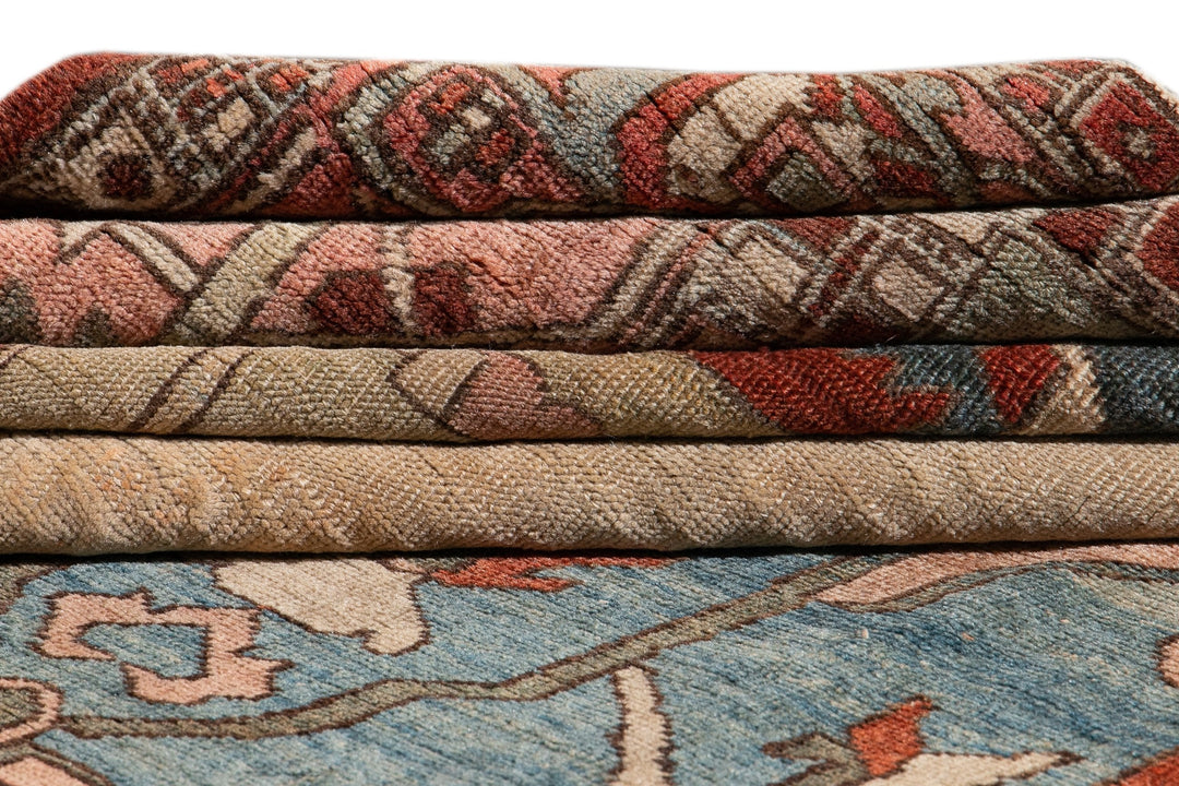 19th Century Antique Serapi Wool Rug 9 X 13