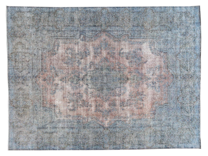 Vintage Distressed Wool Rug 10 X 13